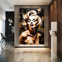 Golden Marilyn Monroe, Wandbild, Acrylglas, Poster, Leinwand Deko Stuttgart - Stuttgart-Ost Vorschau