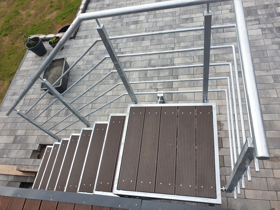 feuerverzinkte Metalltreppen, säurebeständige Balustraden in Saarbrücken