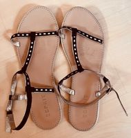 Esprit Damenschuhe Sandalen Größe 42 schwarz/gold, elegant Nordrhein-Westfalen - Moers Vorschau