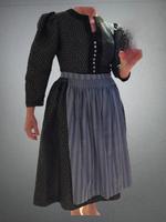 Trachtenkleid, Gr. 38, dunkelgrün/hellblau gemustert Kr. München - Unterschleißheim Vorschau