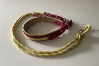 Hundeleine Halsband set Leder Seil neuwertig 40-45cm Sachsen-Anhalt - Wieglitz Vorschau