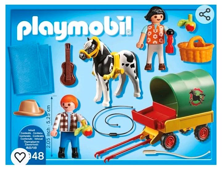 Playmobil Country Set 6948 Pony Kutsche Ausflug Picknick in Fleckeby