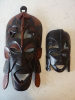 Afrikanische Holzmasken – 2 Stück Rheinland-Pfalz - Altenglan Vorschau