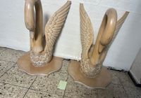 2 X Vintage geschnitzt Holz Regency-Stil Swan Vogel Tisch  Figur Niedersachsen - Rodenberg Vorschau
