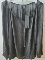 Carmenbluse schwarz Gr.38 Crinklelook One Two Neu Brandenburg - Beeskow Vorschau