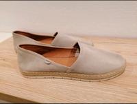 Espandrilles Ge. 40 Leder beige grau Strohsohle Ballerina Leipzig - Plagwitz Vorschau