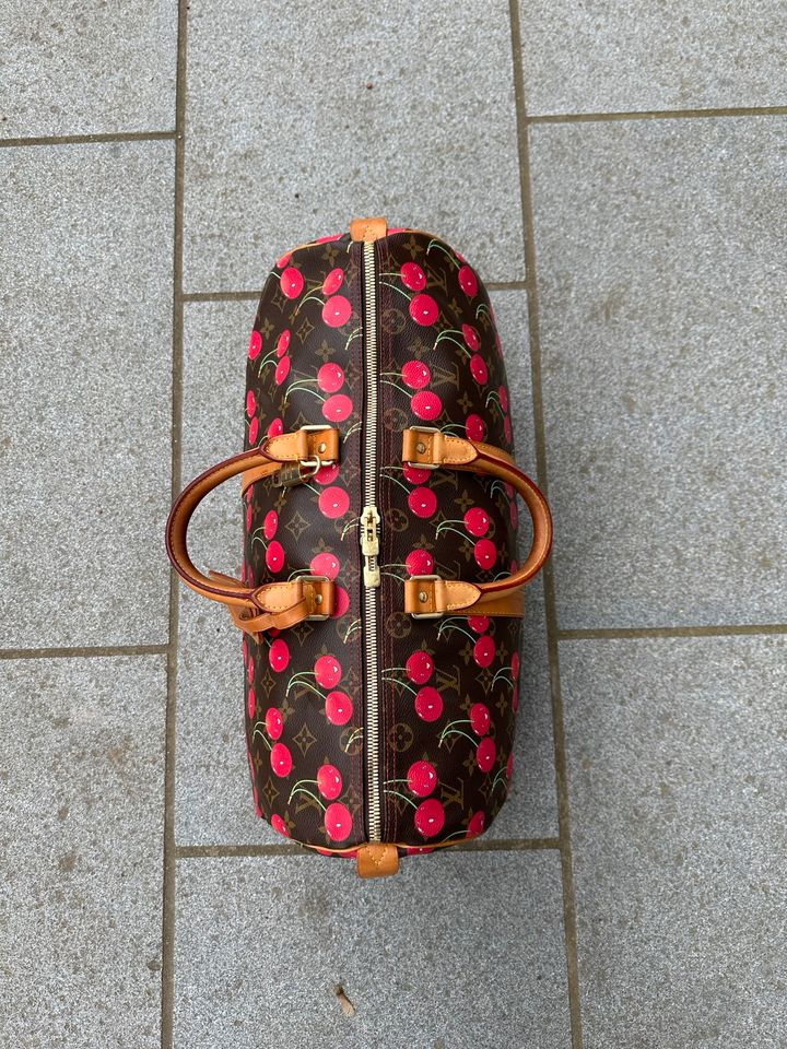 Louis Vuitton Takashi Murakami Cherry Keepall 45 – Savonches