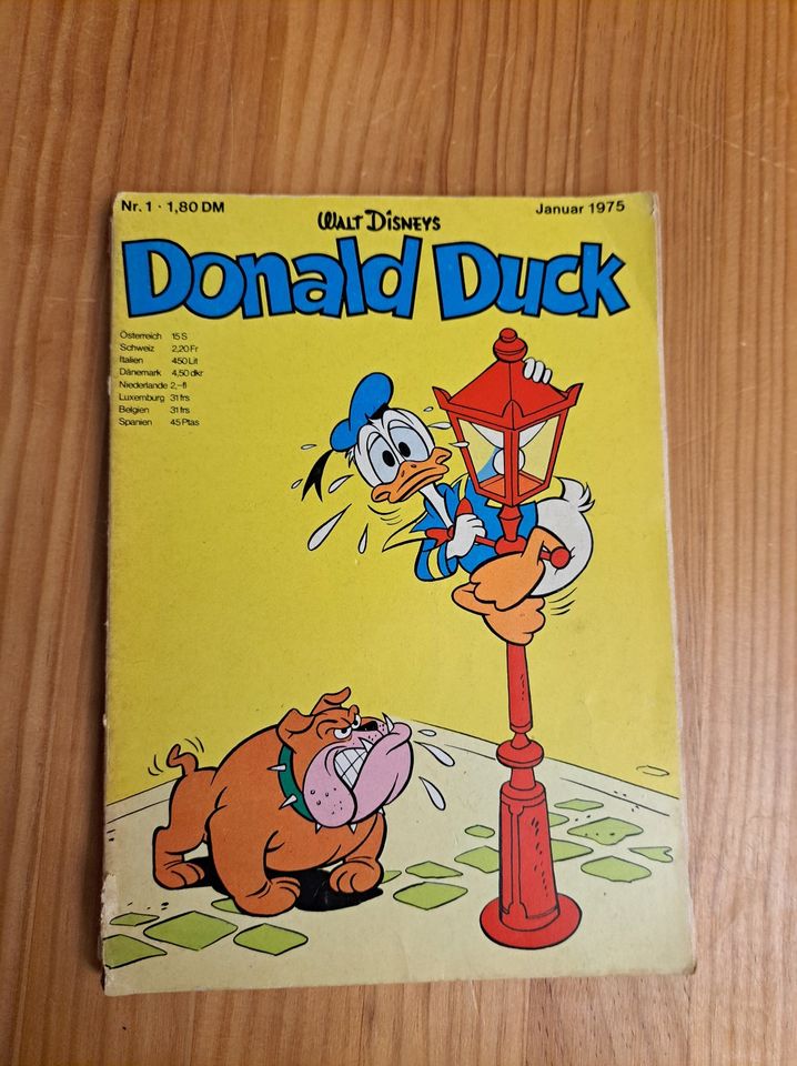 Donald Duck Heft Nr.1 Erstausgabe 1974 Sammlerstück in Otterndorf