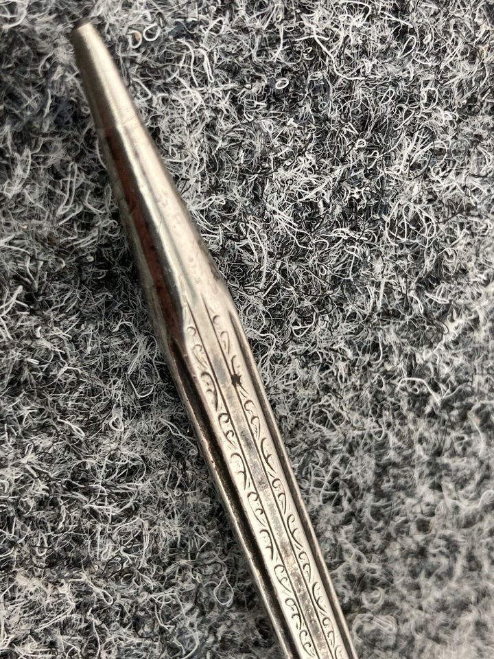 ANTIKER DREHBLEISTIFT ART DECO SILBER BAKELIT KNOPF um 1920 in Berlin