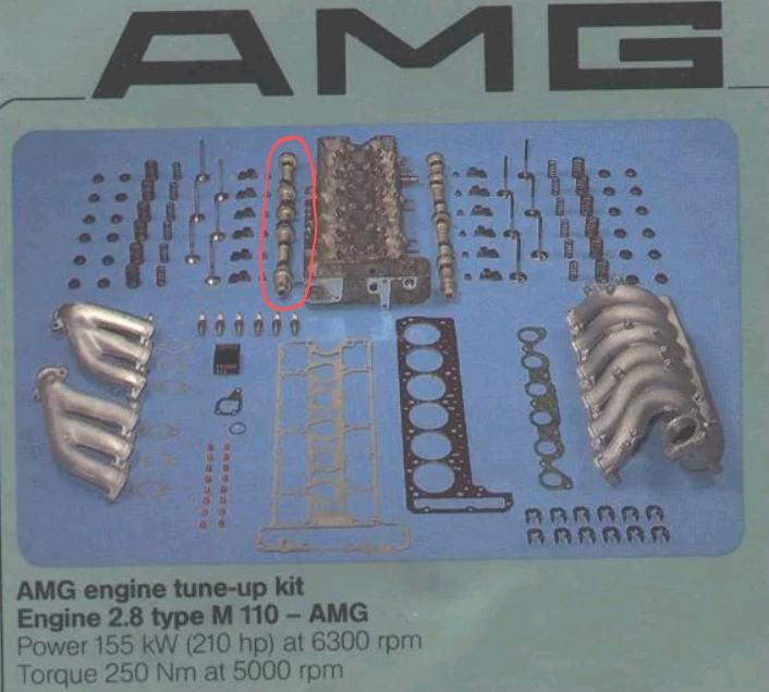 Nockenwelle Mercedes-Benz M110 AMG 28.2 Auslass W123 W126 W116 /8 in Weißen