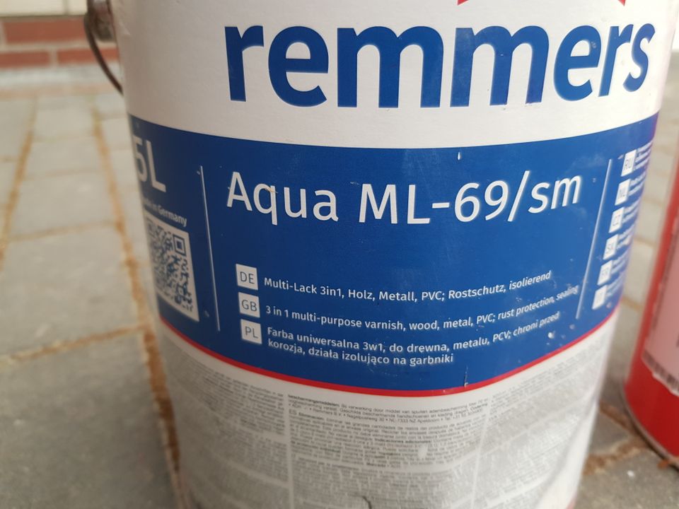 Remmers Aqua ML-69/sm Multi Lack Holz PVC Metall 5 Liter Farbe in Vechta