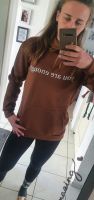 Hoodie in Coffee Braun "you are enough" Hessen - Gudensberg Vorschau