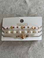 Armband-Set KLEEBLATT beige braun weiß gold Perlen NEU Dithmarschen - Brunsbuettel Vorschau