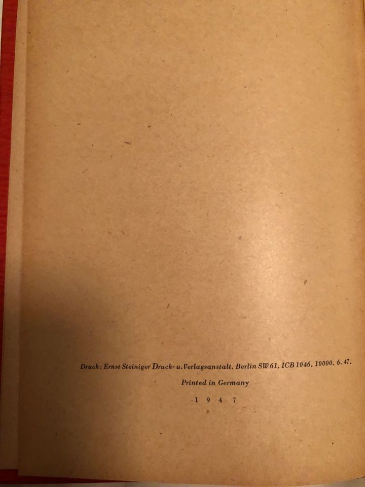 Goethes FAUST 1947 Ausgabe gebunden in Berlin