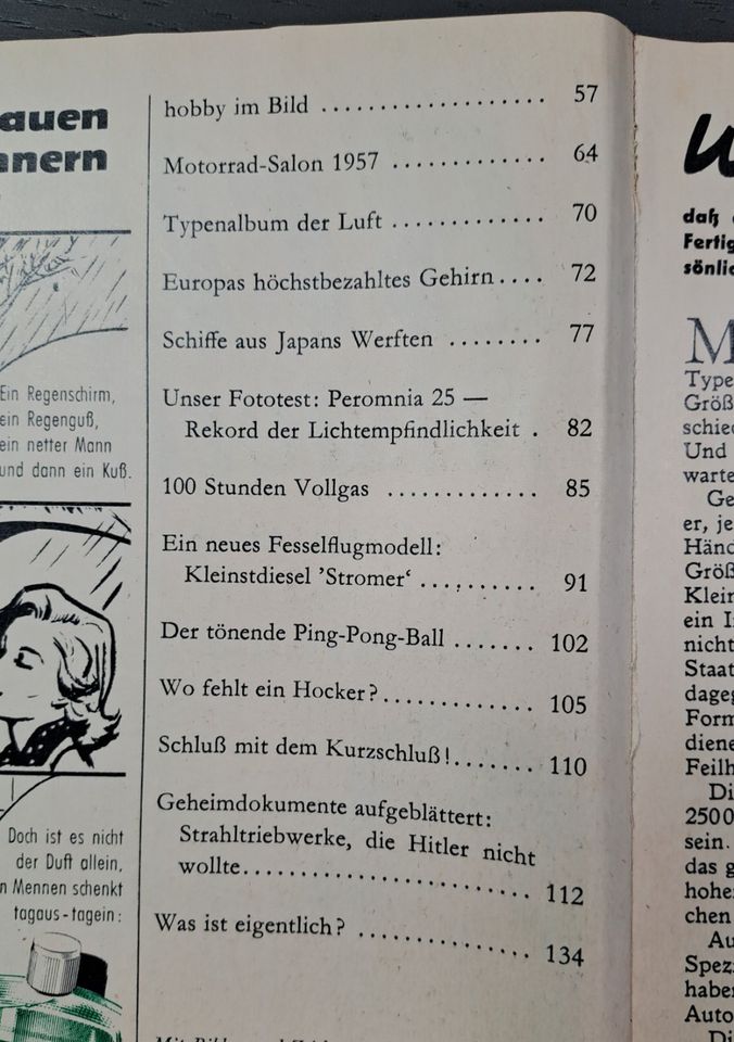 Hobby Das Magazin der Technik Ausgabe März 1957 in Alfeld (Leine)