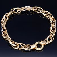 Goldarmband Armband 585 14K ECHT Gold 20cm 7mm Breit Bicolor NEU Ankerarmband NEU Schmuck Geschenk Idee Weihnachten weitere Artikel auf sensburg-aurum Berlin - Neukölln Vorschau