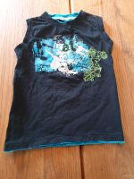 Gr. 128 Tanktop schwarz blau Shirt Top Trägertop Baden-Württemberg - Neckartenzlingen Vorschau