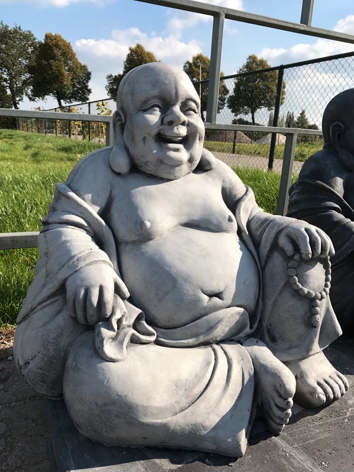 XL 140kg Glücksbuddha dicker lachender Happy Buddha Tempelbuddha in Karlsruhe