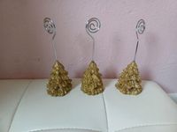 Tischkartenhalter/ Fotohalter Weihnachtsbaum Gold 3stck Hessen - Kassel Vorschau