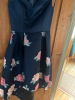 Chi Chi Kleid Blau mit Blumen in 38 eher 36 Bayern - Fischbachau Vorschau