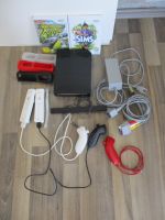 schwarze Nintendo Wii RVL-101, 2 Wii Remote Controller, Nunchuck Bayern - Denkendorf Vorschau