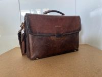 Braune Vintage Retro Schultertasche Lehretasche Innenstadt - Poll Vorschau