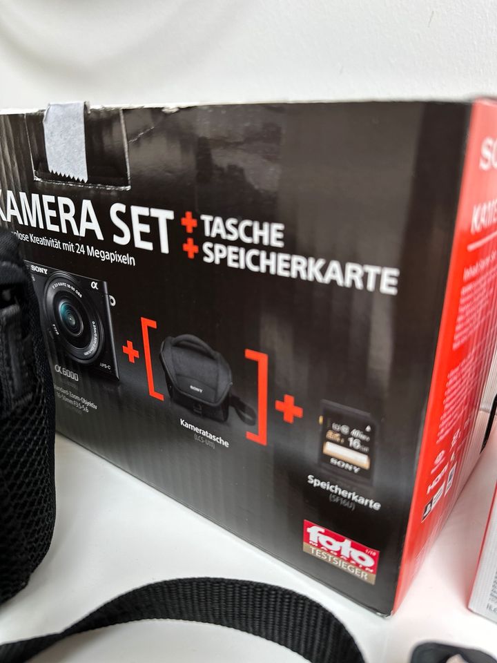 Sony Alpha 6000 Set Digitalkamera inkl. Objektiv in Augsburg