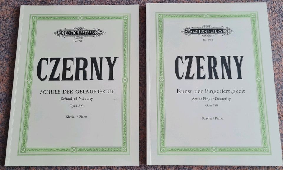 2 x Czerny  nagelneue Klaviernotenhefte in Berlin