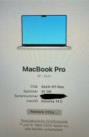 Apple care + Macbook pro 16“ M1 Max 32GPU 1TB SSD 32 GB Ram Nordrhein-Westfalen - Mönchengladbach Vorschau