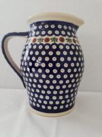 Keramikkrug, gr.Saftkrug, blauaugendekor,Handmade Boleslawjec Hessen - Bad Arolsen Vorschau
