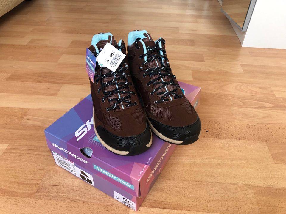 Skechers Gr.37 Neu Wanderschuhe Braun Memory Foam Wasserdicht in Gummersbach