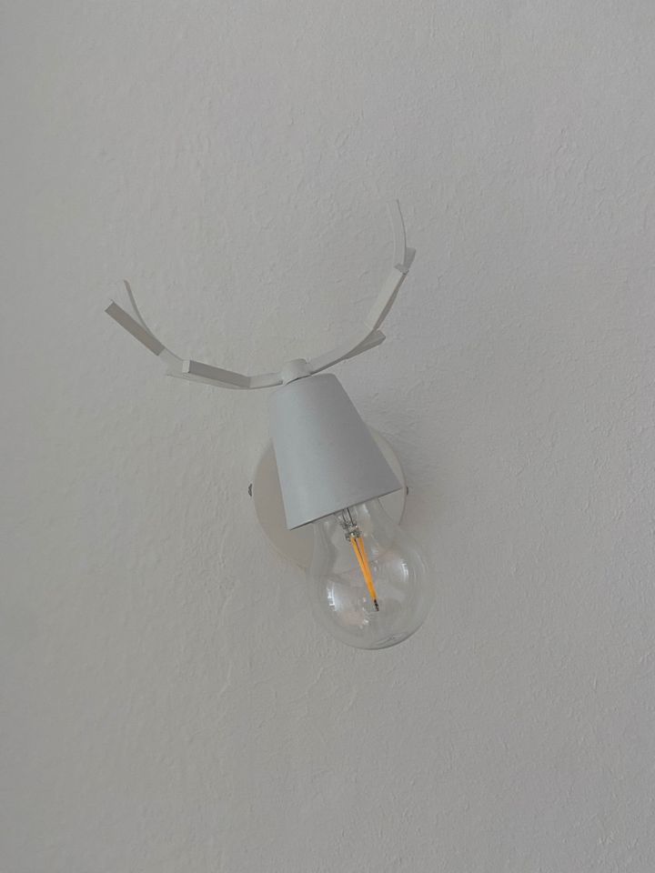 Hirschlampe, Wandlampe, Lampe in Bibertal