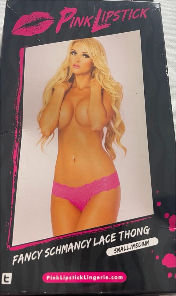 Gr.S/M Spitzen-Tanga PINK LIPSTICK neu in Heidelberg