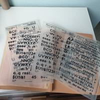 DDR Typofix Abreibebilder Buchstaben groß+klein, Zahlen 5x Leipzig - Grünau-Siedlung Vorschau