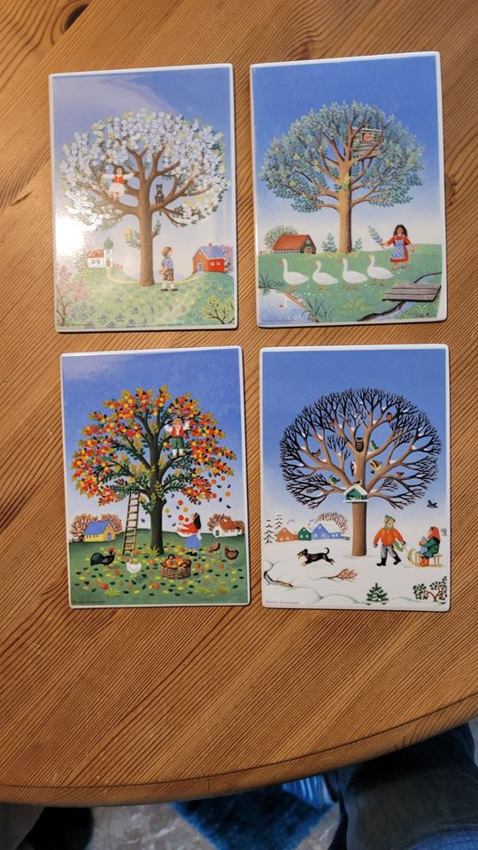 Villeroy & Boch Vilbo Card Postkarten 4 Jahreszeiten 4 Stück in Hardert
