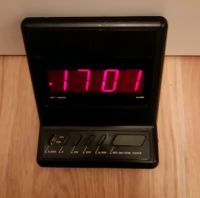 Retro LED Uhr schwarz mit roten Zahlen Niedersachsen - Braunschweig Vorschau