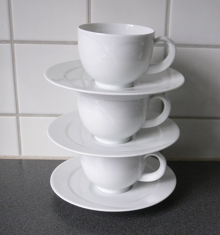 3x Tasse Kaffeetasse + Untertasse SELTMANN WEIDEN - weiß in Berlin