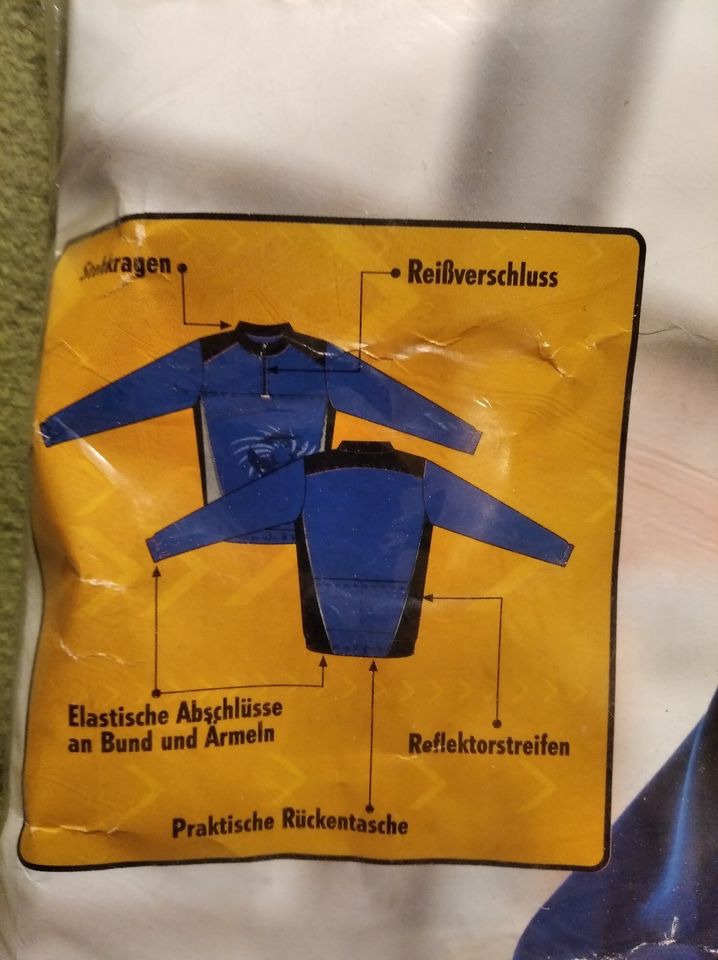 Fahrrad-Shirt-Unisex- XL blau/schwarz in Wolfsburg