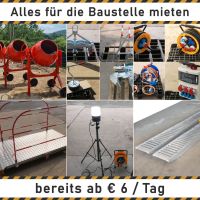 Baustellenzubehör Baustelle Ausrüstung mieten leihen Weilburg Hessen - Weilmünster Vorschau