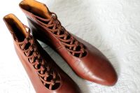 ALBANO reizende italienische Stiefeletten 38 Leder Cognac Hessen - Weilburg Vorschau