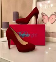 Buffalo High Heels Pumps Wild Leder Gr. 36 Bordeaux rot Rheinland-Pfalz - Braubach Vorschau