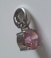 Fossil Charm Anhänger rosa NEU Zirkonia Kristall  Edelstahl Steel Bayern - Drachselsried Vorschau