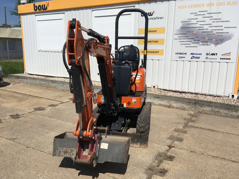 Minibagger mieten 1,1 t Hitachi ZX10 in Gera