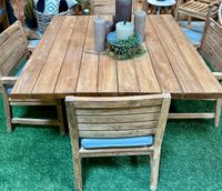 140 cm Gartentisch Teakholz mit Gestell NEU Teak Holz Massiv Gartenmöbel Garten Möbel Echtholz Tisch Outdoor Table Tuin Braun Viereckig Quadratisch Quadrat Nordrhein-Westfalen - Wermelskirchen Vorschau