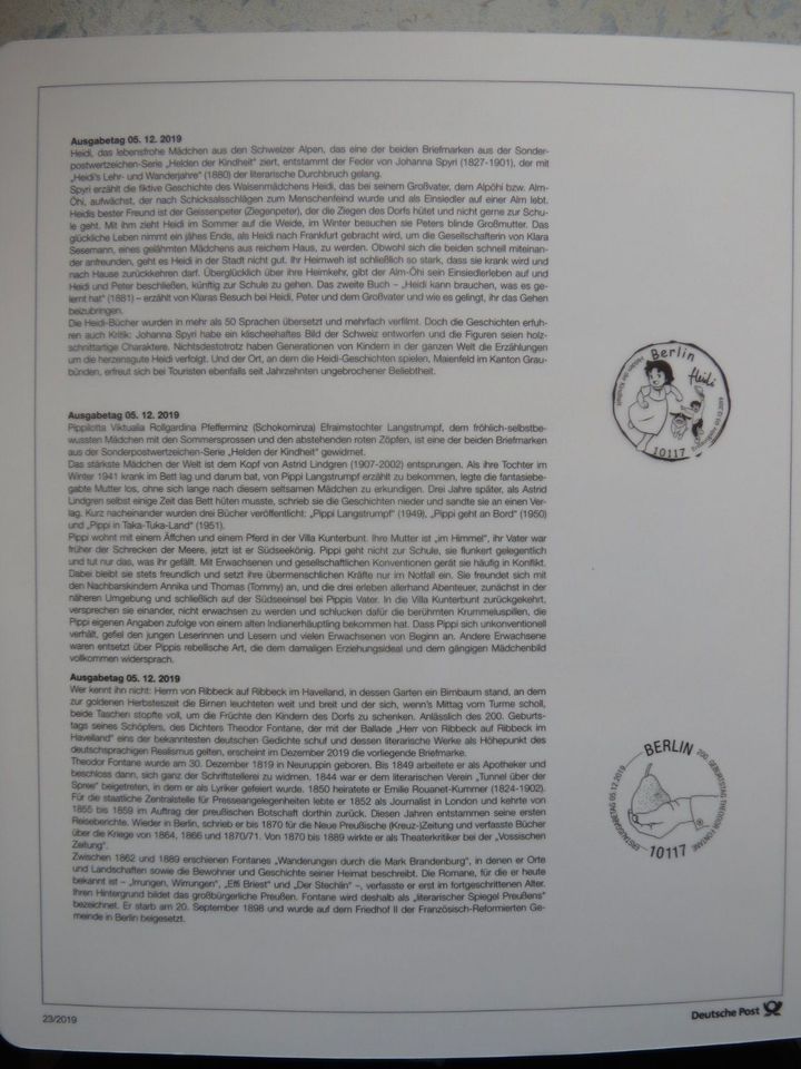 Komplette Briefmarkensammlung „Deutschland Plus“ 2000-2019 in Heppenheim (Bergstraße)