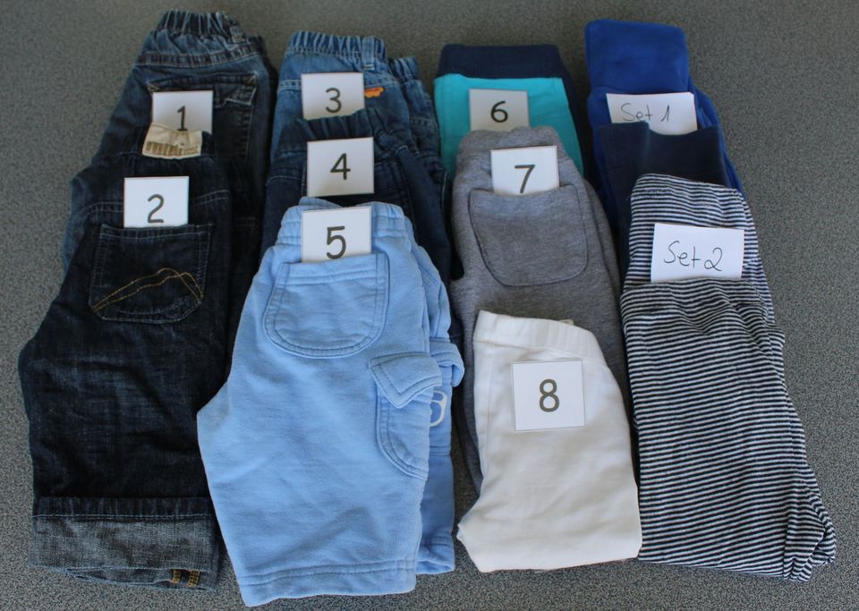 Babyhosen / Jogginghosen/bequeme Hosen / Jeans lang / kurz Gr.62 in Ettlingen