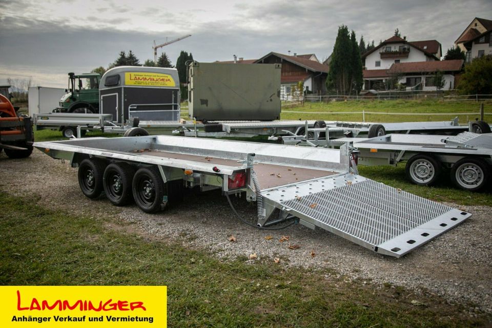 Maschinentransporter Anhänger für Minibagger Arbeitsbühne 3500 kg in Waging am See