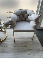 Stuhl beige samt Gold Nordrhein-Westfalen - Gelsenkirchen Vorschau