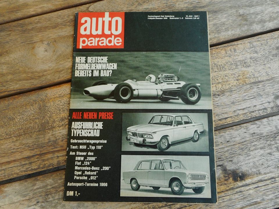 Sport Zeitschrift Nr. 1 / 1966 Auto - Parade NSU BMW FIAT ALFA .. in Weimar