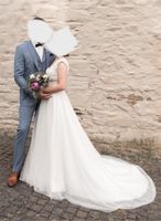 Brautkleid Tüll, Spitze, A-Linie, Schleppe Hochzeitskleid Nordrhein-Westfalen - Weilerswist Vorschau